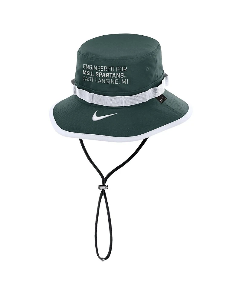 Nike Men's Green Michigan State Spartans 2025 Sideline Apex Boonie Performance Bucket Hat