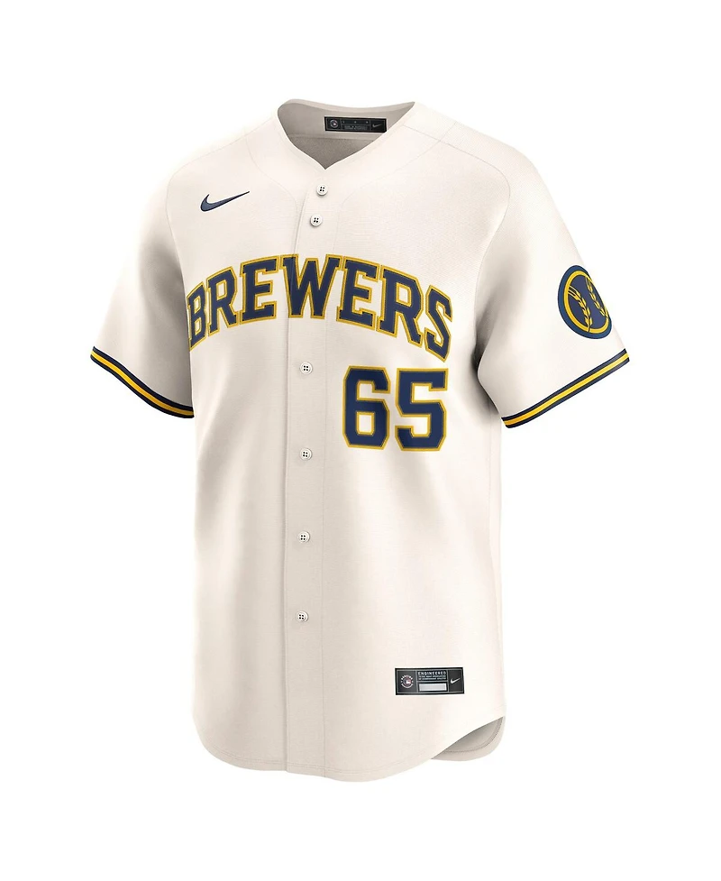 Nike Men's Nestor Cortes Cream Milwaukee Brewers Home Limited Player Jersey