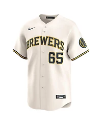Nike Men's Nestor Cortes Cream Milwaukee Brewers Home Limited Player Jersey