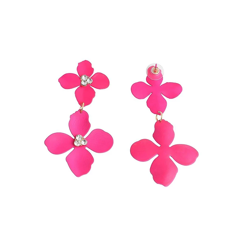 Sohi Maxi Floral Drop Earrings