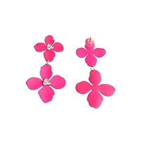 Sohi Maxi Floral Drop Earrings