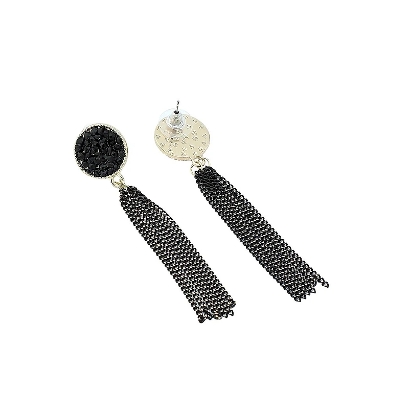 Sohi Circular-Tassel Drop Earrings