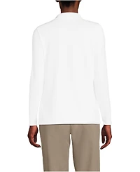 Lands' End Women's Long Sleeve Feminine Fit Rapid Dry Polo Shirt
