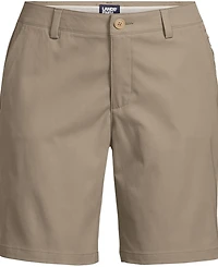 Lands' End School Uniform Women's Active Performance 9" Chino Shorts