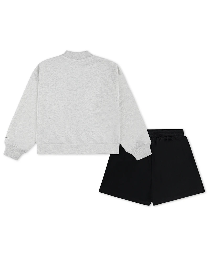 Nike Little Girls 2-Piece Varsity Prep Cardigan and Skort Set