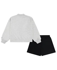 Nike Little Girls 2-Piece Varsity Prep Cardigan and Skort Set