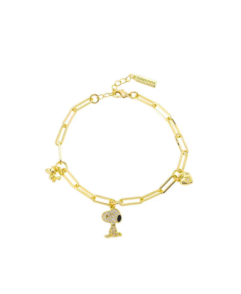 Unwritten Cubic Zirconia and Crystal Charm Bracelet