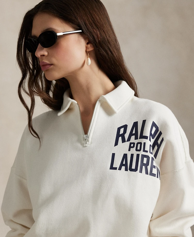Polo Ralph Lauren Women's Logo Fleece Quarter-Zip Sweatshirt