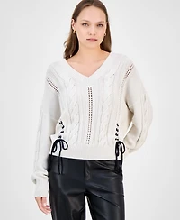 Boss Orange Women's Side-Stitch Cable-Knit Sweater