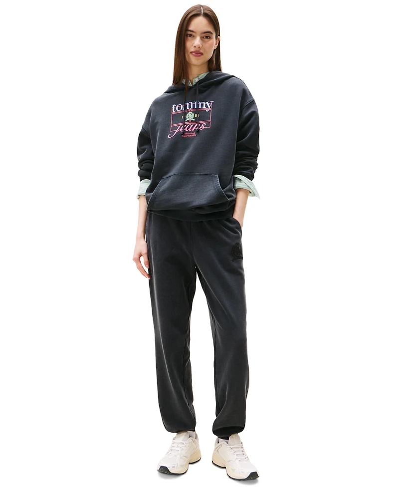 Tommy Jeans Women's High-Rise Cotton Crest Sweatpants