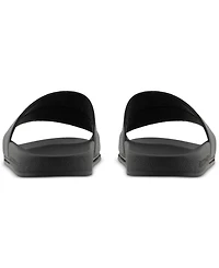A|X Armani Exchange Men's Logo Embossed Slip-On Slide Sandals