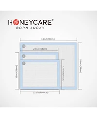 HoneyCare New Born All-Absorb Training Pads with Ultra "Baby Diaper" Soft Surface and Super Absorbent Extra Small, 17.5 x 23.5 inch, 160ct