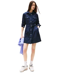 Tommy Jeans Women's Belted Cotton Denim Dress