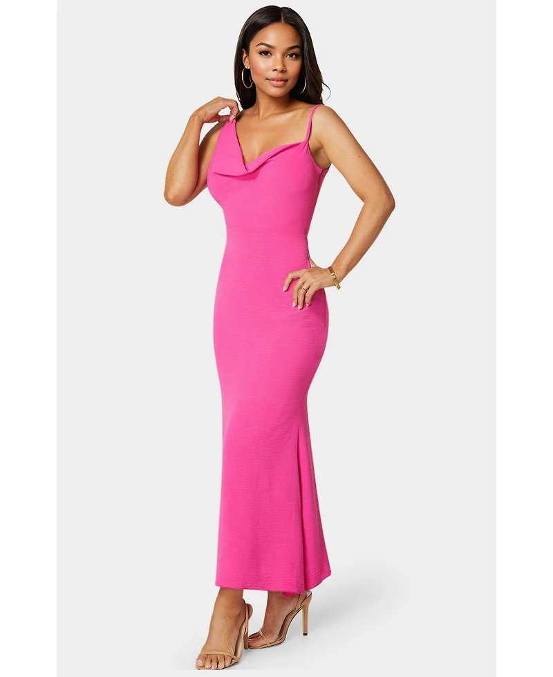 Bebe Women's Airflow Cowl Maxi Dress