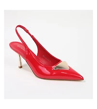Chevelle Slingback Pump with Metallic Accent