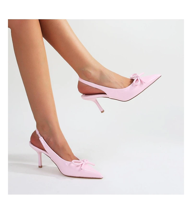 Cree Bow Accent Slingback Pumps