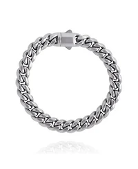 Lucky Brand Mens Silver Tone Woven Chain Bracelet