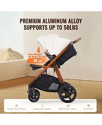 Slickblue Toddler Stroller Travel System With Bassinet Playard Combo Set