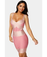 Bebe Women's Color Block Bandage Dress