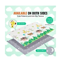 Slickblue Baby Play Mat Kids Crawling Soft Activity Floor Playmat 2 Side