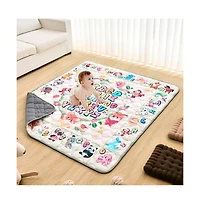 Slickblue Thickened Soft Baby Play Mat for Crawling Kids Floor Mat Cushioned Activity Mat