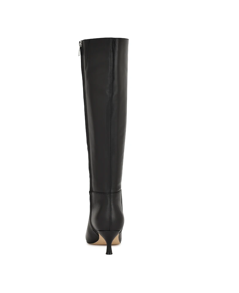 Nine West Women's Somas Tall Kitten Heel Boots