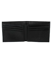 Trafalgar Men's Pierce Pebble Grain Classic Leather Bi-Fold Wallet