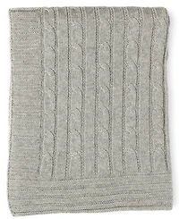 Baby Mode Signature Baby Boys and Girls All Cotton Cable Knit Blanket