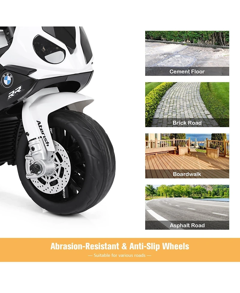 6V Kids 3 Wheels Riding Bmw Licensed Electric Motorcycle