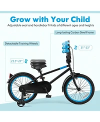 Kids Bike with Adjustable Handlebar and Saddle
