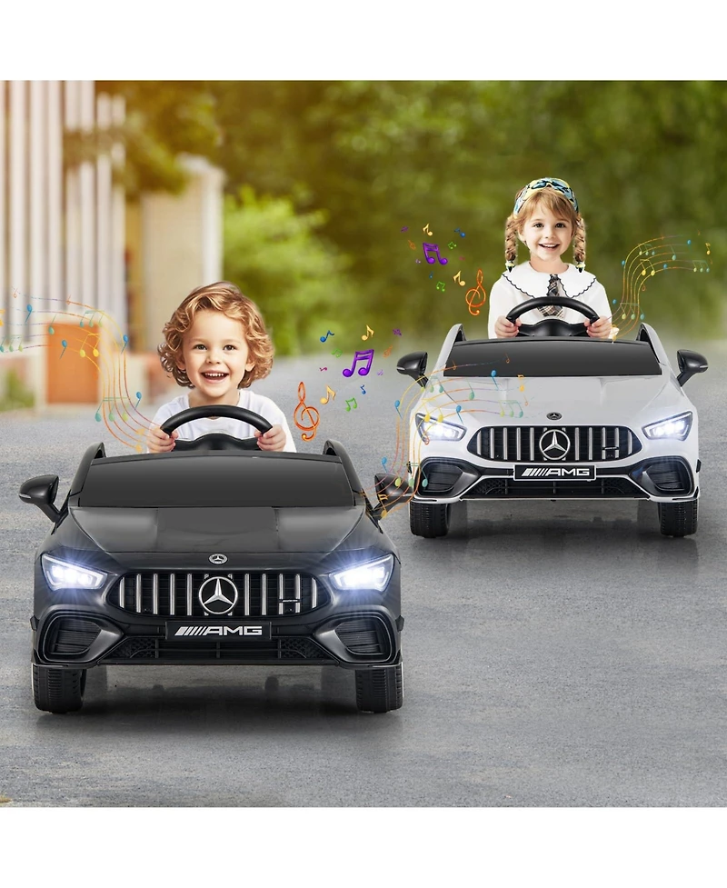 Mecale 12V Kids Ride on Car Mercedes-Benz Amg Cla 45 with Remote