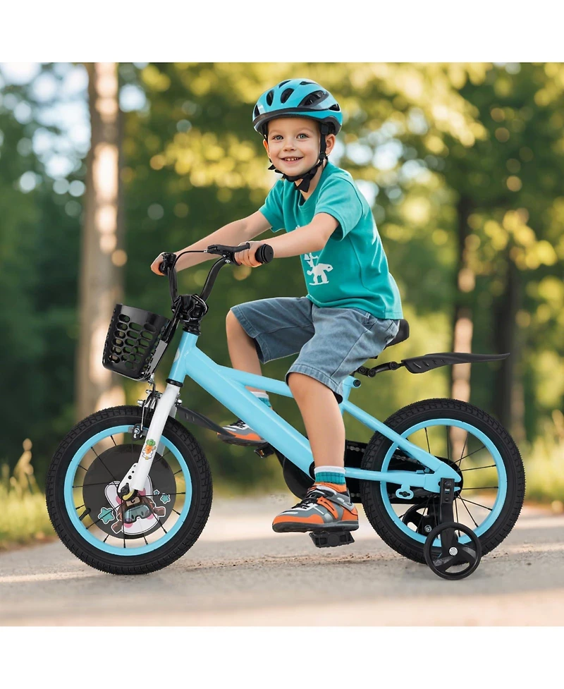 14 Inch Kids Bike for 3-8 Years Old Sport Bicycle with Adjustable Handlebar and Saddle