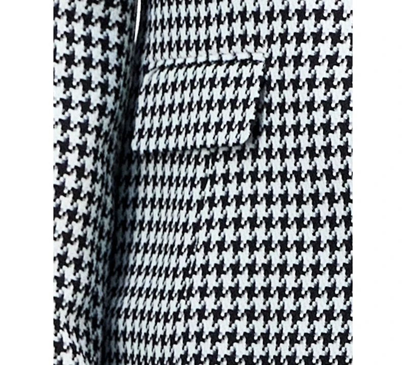 Le Suit Women's Houndstooth Jacket & Pleated Pencil Skirt