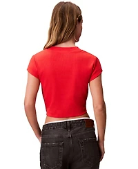 Calvin Klein Jeans Women's Monogram Logo Baby T-Shirt