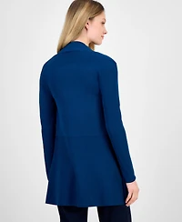 Anne Klein Monterey Open-Front Longline Cardigan