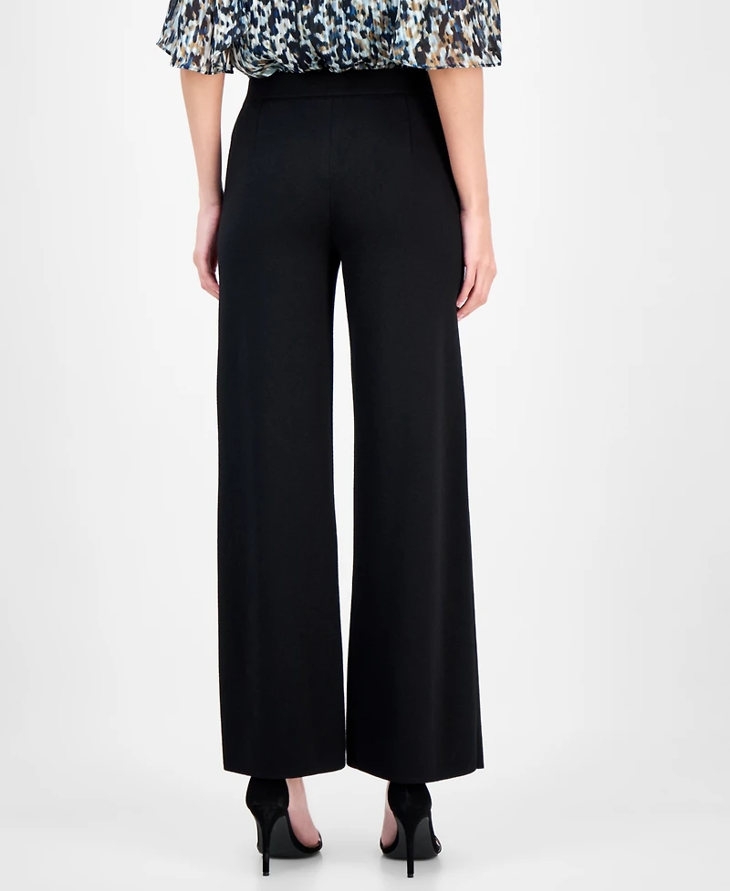 Anne Klein Women's Knit Wide-Leg Pants