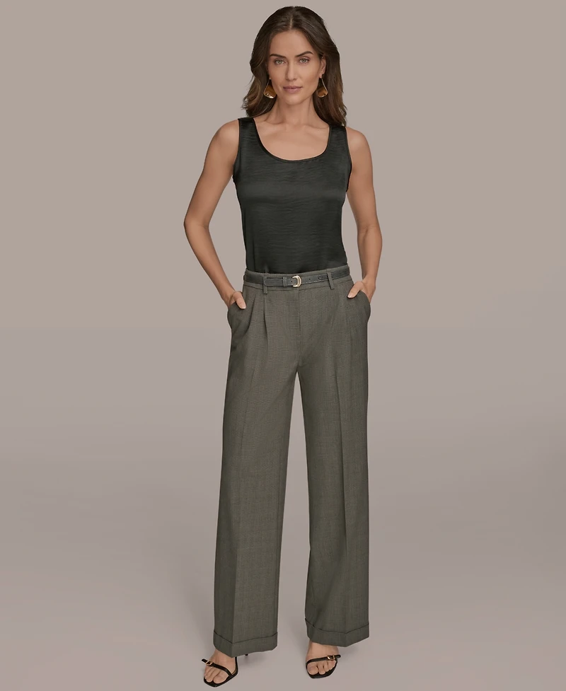 Donna Karan New York Women's Belted Wide-Leg Pants