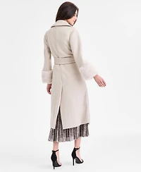 Anne Klein Women's Tie-Front Coat With Removable Tie