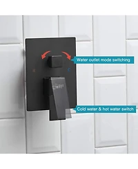 Greenspring 3-Spray Patterns With 2.5 Gpm in. Showerhead Wall Mounted Dual Shower Heads Valve Brushed Nickel