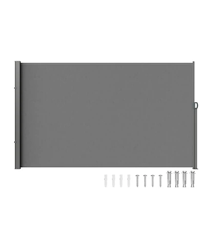 Slickblue Retractable Side Awning Outdoor Privacy Screen Uv Block Waterproof Divider for Patio