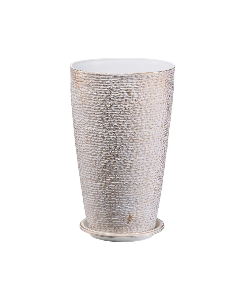 Slickblue Tall Round Tapered Plant Pots Set of 2 for Indoor and Outdoor Gardening