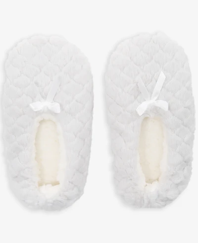 Charter Club Women's Faux-Fur Ped Slipper Socks, Macy's Exclusive