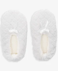 Charter Club Women's Faux-Fur Ped Slipper Socks, Macy's Exclusive