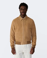 Furniq Uk Men's Men s Suede Bomber Jacket, Created for Macy