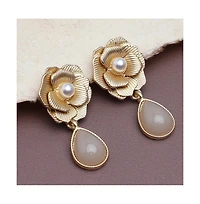 Sohi Floral Drop Earrings