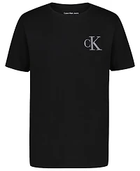 Calvin Klein Big Boys Stacked Logos Short Sleeve T-Shirt