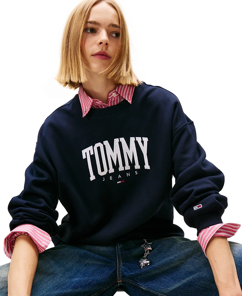 Tommy Jeans Women's Collegiate Crewneck Logo Sweatshirt
