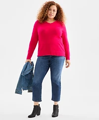 Style & Co Plus Hooded Sweater, Macy's Exclusive