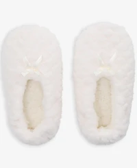 Charter Club Women's Faux-Fur Ped Slipper Socks, Macy's Exclusive