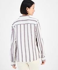 Tommy Hilfiger Women's Striped Roll-Tab Shirt